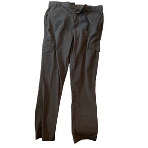 DKNY Poly Nylon Black Cargo Pants Mens S 30x32